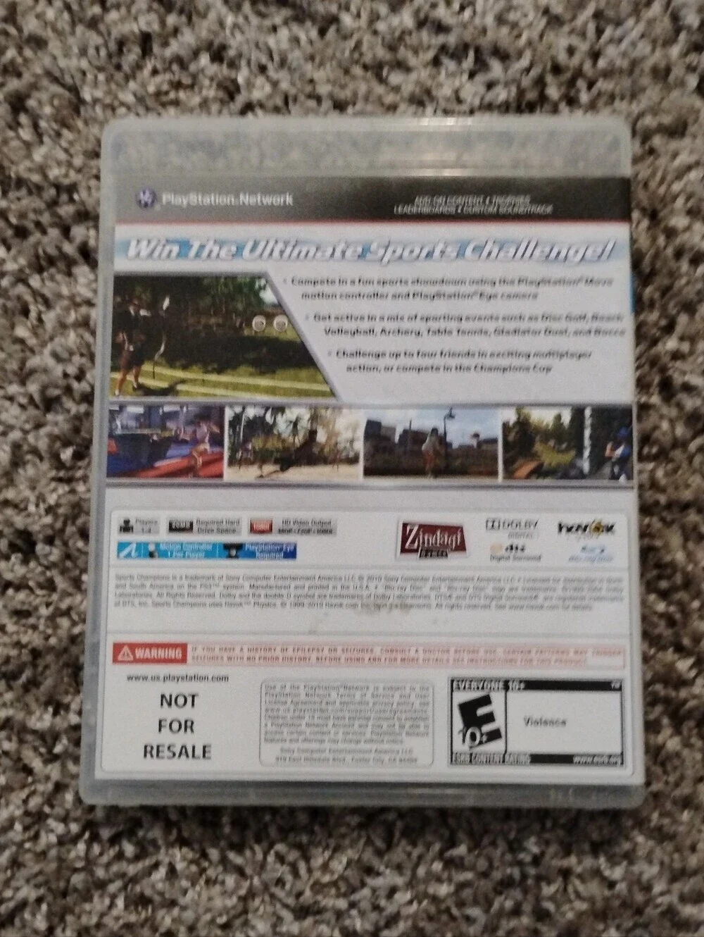 Sports Champions (Sony PlayStation 3, PS3) CIB Complete - PS Move Required